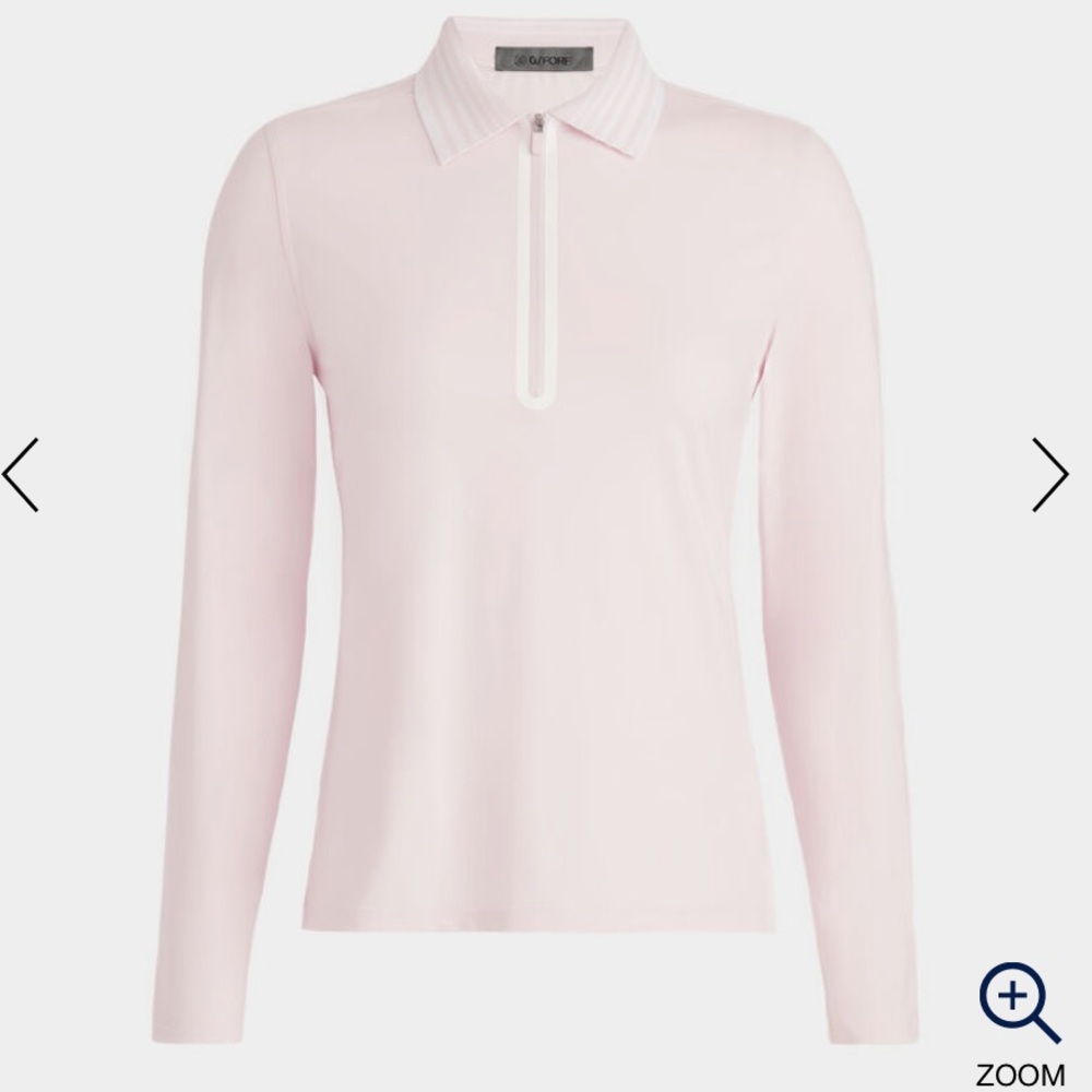 NWT - G/FORE Silky Nylon Quarter Zip Polo Pink (GFORE)